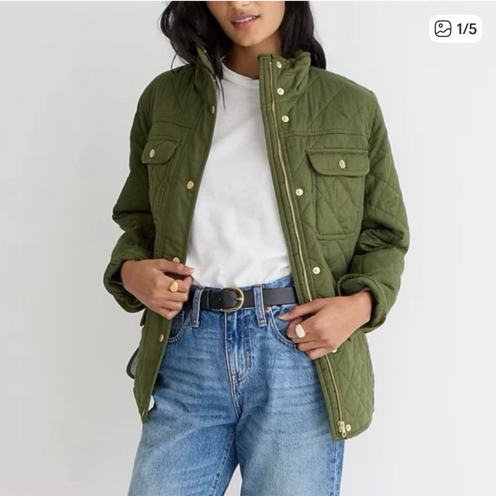 J. Crew quilted Downtown Field Jacket